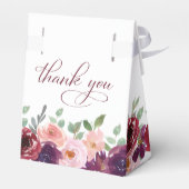 フローラブルゴーニュレッド赤面プラムウォーター結婚カラー フェイバーボックス (裏面サイド)