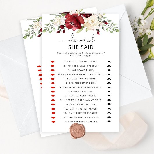 フローラブルゴーニュ彼は彼女はブライダルゲームと言った