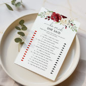 フローラブルゴーニュ彼は彼女はブライダルゲームと言った