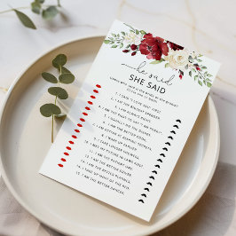 フローラブルゴーニュ彼は彼女はブライダルゲームと言った