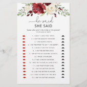 フローラブルゴーニュ彼は彼女はブライダルゲームと言った (正面)