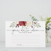 フローラブルゴーニュ日付ナイトアイディア。日付jar 便箋 (スタンド正面)