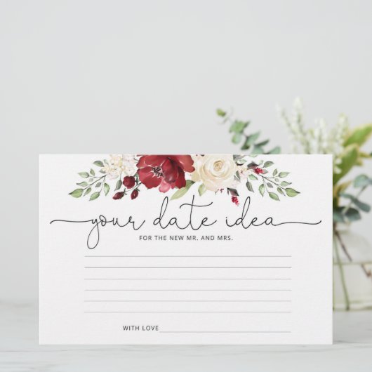 フローラブルゴーニュ日付ナイトアイディア。日付jar 便箋 (スタンド正面)