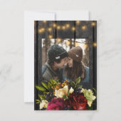 フローラブルゴーニュ木材PHOTO save the date 結婚's セーブザデート (裏面)