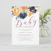 フローラブルゴーニュ海軍ベビーイン開花ベビーシャワー 招待状 (スタンド正面)