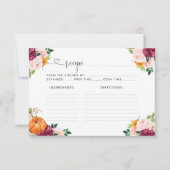 フローラブルゴーニュ秋レシピカード (正面)