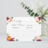 フローラブルゴーニュ秋レシピカード (スタンド正面)