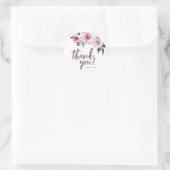 フローラブルゴーニュ紫グリッター感謝していユー ラウンドシール (バッグ)