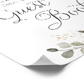 フローラブルゴーニュ結婚グリーナリーのゲストブックサイン ポスター (角)