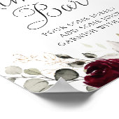 フローラブルゴーニュ結婚グリーナリーのミモサバー徴候 ポスター (角)