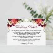 フローラブルゴーニュ結婚ボホ詳細挿入カードB エンクロージャーカード (スタンド正面)