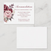 フローラブルゴーニュ結婚ー牡丹の宿泊施設 エンクロージャーカード (正面/裏面)