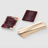 フローラブルゴーニュ結婚式 プログラムハンドファン ハンドファン (組立なし)