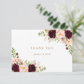 フローラブルゴーニュ赤面ワイングリーンリーサンキューカード サンキューカード (スタンド正面)
