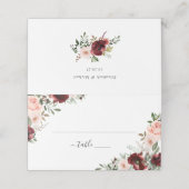 フローラブルゴーニュ赤面緑エレガント園 プレイスカード (外部開封)