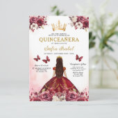 フローラブルゴーニュ金ゴールドバイリンガルスペインのキンセアニェラ 招待状 (スタンド正面)