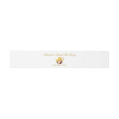 フローラブルゴーニュ金ゴールドブライダルシャワーティーパーティー 招待状ベリーバンド (フラット)