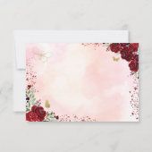 フローラブルゴーニュ金ゴールドプリンセス誕生日キンセアニェラ セーブザデート (裏面)