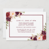 フローラブルゴーニュ金ゴールド卒業パーティー招待状 招待状 (裏面)