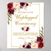 フローラブルゴーニュ金ゴールド結婚の式が無詰め ポスター (正面)