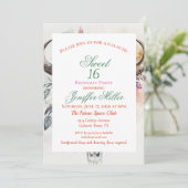 フローラブルスカルウォーターカラーアート 招待状 (スタンド正面)