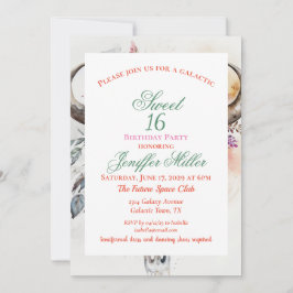 フローラブルスカルウォーターカラーアート 招待状