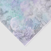 フローラブルーとラベンダーウォーターデザイン 薄葉紙 (詳細)