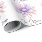 フローラブルーと紫から母 ラッピングペーパー (ロールコーナー)