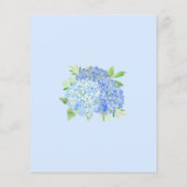 フローラブルーアジダゲアブーケバジェットブライダルシャワー (裏面)