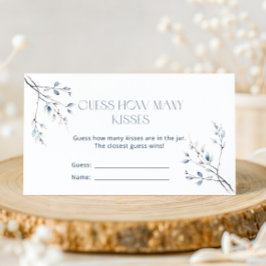 フローラブルーウィンターボタニカル推測いくつのキス エンクロージャーカード