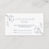 フローラブルーウィンターボタニカル推測いくつのキス エンクロージャーカード (正面)