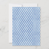 フローラブルーエレファントとカーフレットボーイズ赤ちゃんシャワー 招待状 (裏面)