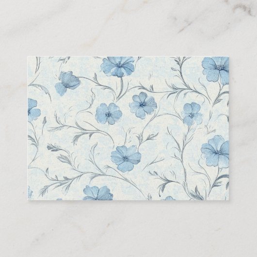 フローラブルーカントリー庭園の結婚式宿泊施設 エンクロージャーカード (裏面)