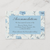 フローラブルーカントリー庭園の結婚式宿泊施設 エンクロージャーカード (正面)