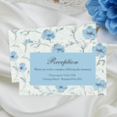 フローラブルーカントリー結婚ガーデンT's Reception エンクロージャーカード