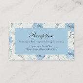 フローラブルーカントリー結婚ガーデンT's Reception エンクロージャーカード (正面)