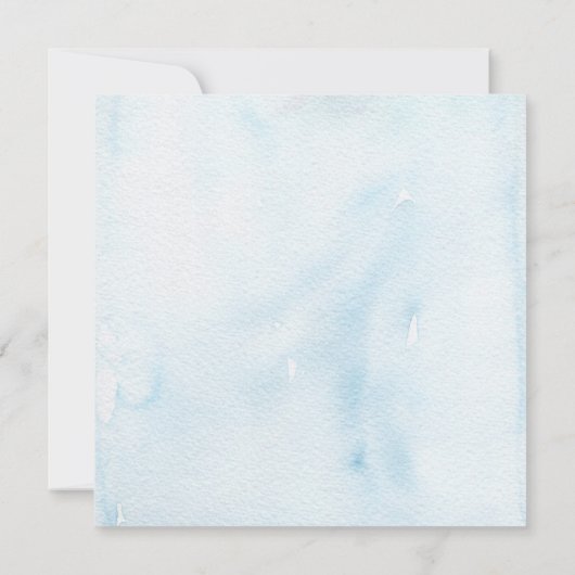 フローラブルークレストバプテスマ招待状 招待状 (裏面)