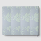 フローラブルーグレイ愛するメモリテンプレートゲストB ゲストブック (裏面)