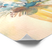 フローラブルースプレミアムキャンバスポスター(8x10) ポスター (角)