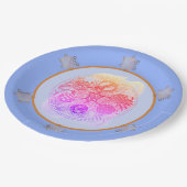 フローラブルース抽象芸術パソバーセダープレート ペーパープレート (アングル)