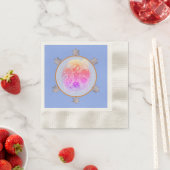 フローラブルース抽象芸術パソバーセダープレート 縁ありカクテルナプキン (インサイチュ)