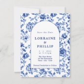 フローラブルーソフトスタイルアーチヴィンテージスタイル セーブザデート (正面)