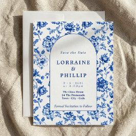 フローラブルーソフトスタイルアーチヴィンテージスタイル セーブザデート