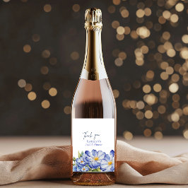 フローラブルーチノワセ結婚リーブライダルの感謝していイベント ワインラベル