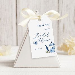 フローラブルーティーパーティーブライダルシャワーへようこそ ギフトタグ