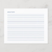 フローラブルーティーパーティーブライダルシャワーレシピ (裏面)