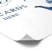 フローラブルーティーパーティーブライダルシャワーレシピ ポスター (角)