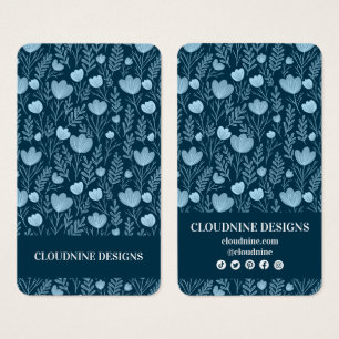 フローラブルーティール(緑がかった色)イヤリングジュエリー表示カード