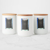 フローラブルーバラブラック製品ラベルマーブルフレーム フードラベル (ボトル)