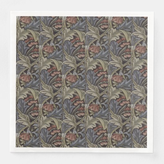 フローラブルーピンクヴィンテージウィリアムモリスブルーベル (正面)